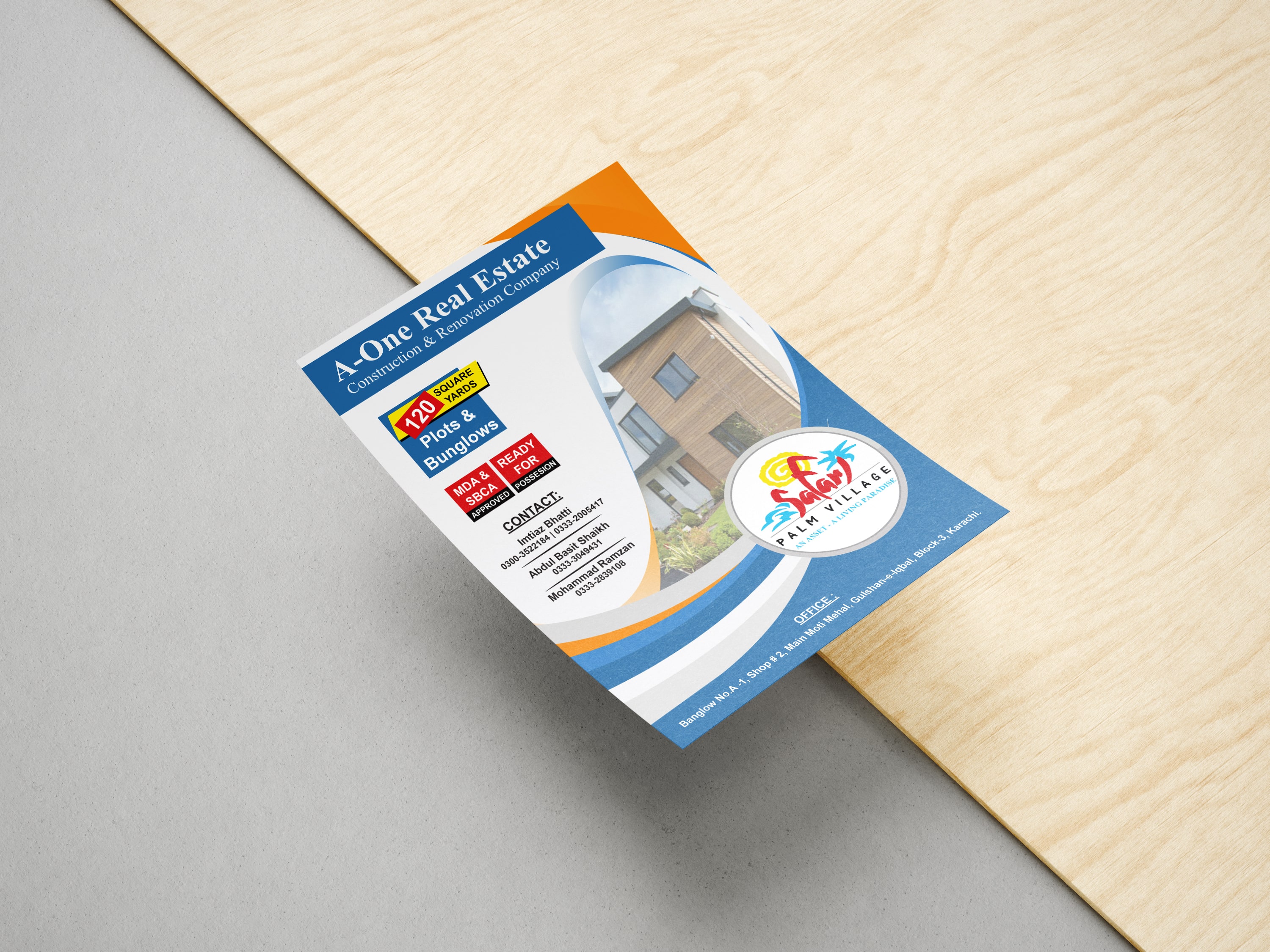 A5 modern flyer design Jersey City marketing