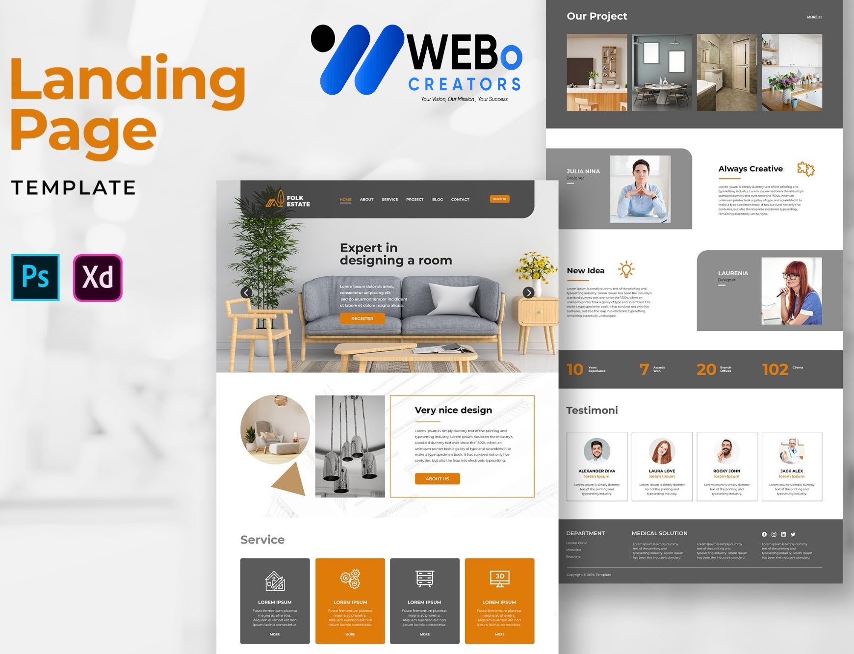 Creative Landing Page Designs, Themes, Graphic Elements for Jersey City Businesses 2026