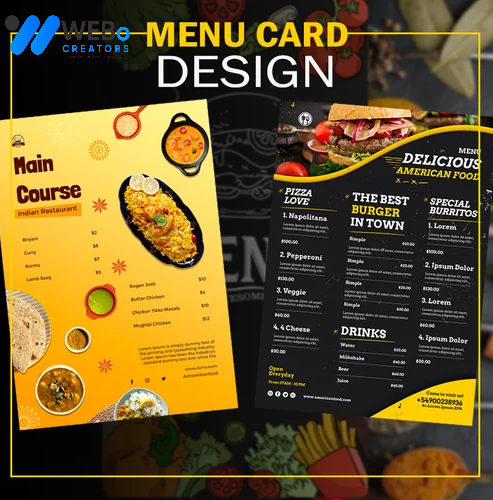 Restaurant digital menu board Jersey City menu printing services online food menu design 2026