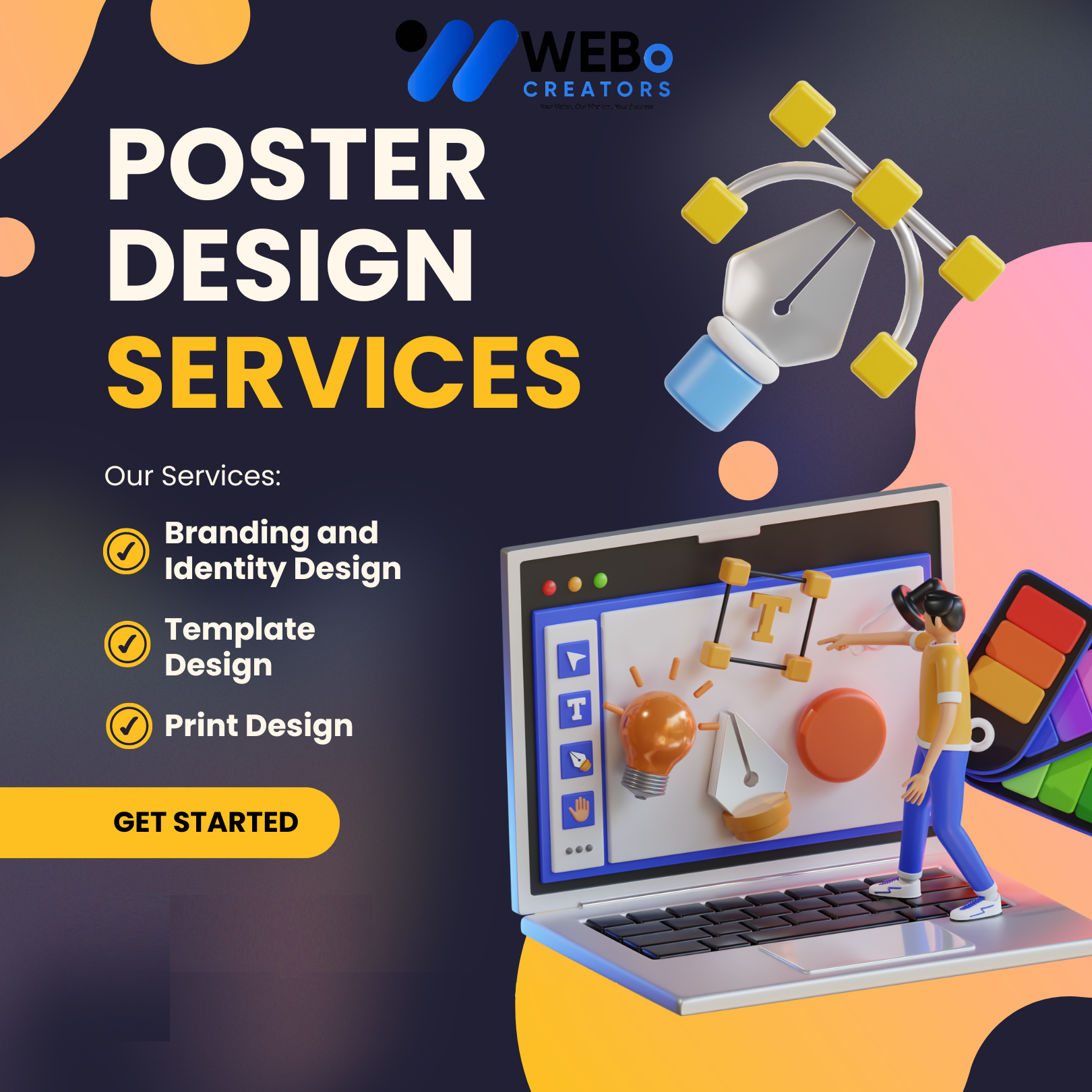 Poster Design Service | Get Powerful Advertising Poster in Jersey City for Business and Events